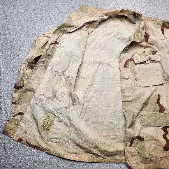 US Military Coat Medium X-Long Desert Camouflage Pattern Combat Jacket - Picture 5 of 15